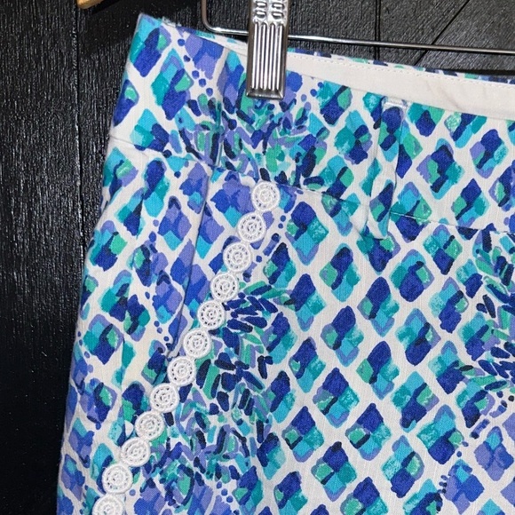 Lilly Pulitzer Callahan 5” Short in Resort White Toe In Pineapple Lace Sz 6 - Picture 6 of 12